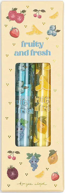 Lot de 2 gommes parfumées - plusieurs coloris disponibles