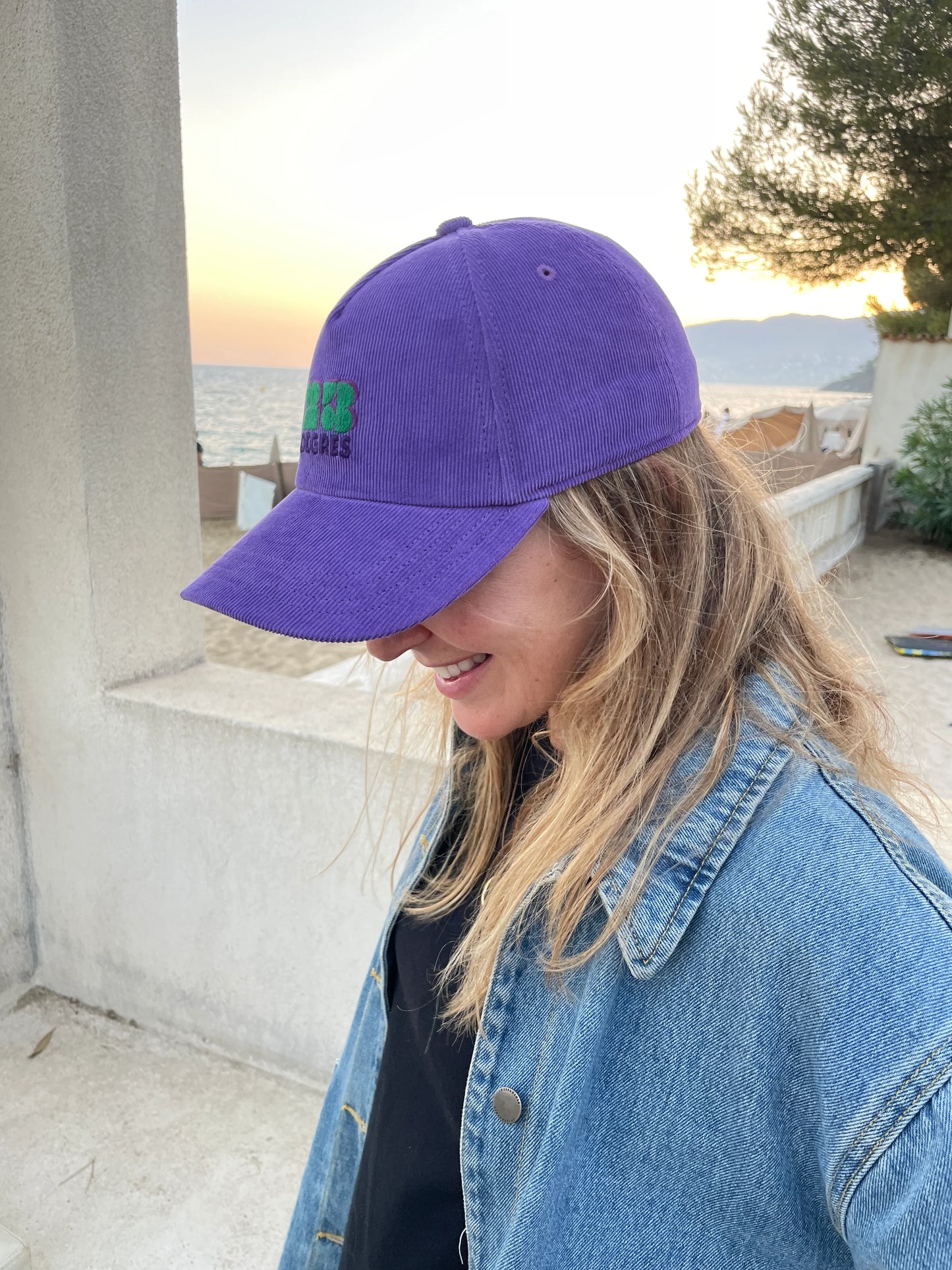 CASQUETTE ADULTE VELOURS - VIOLET