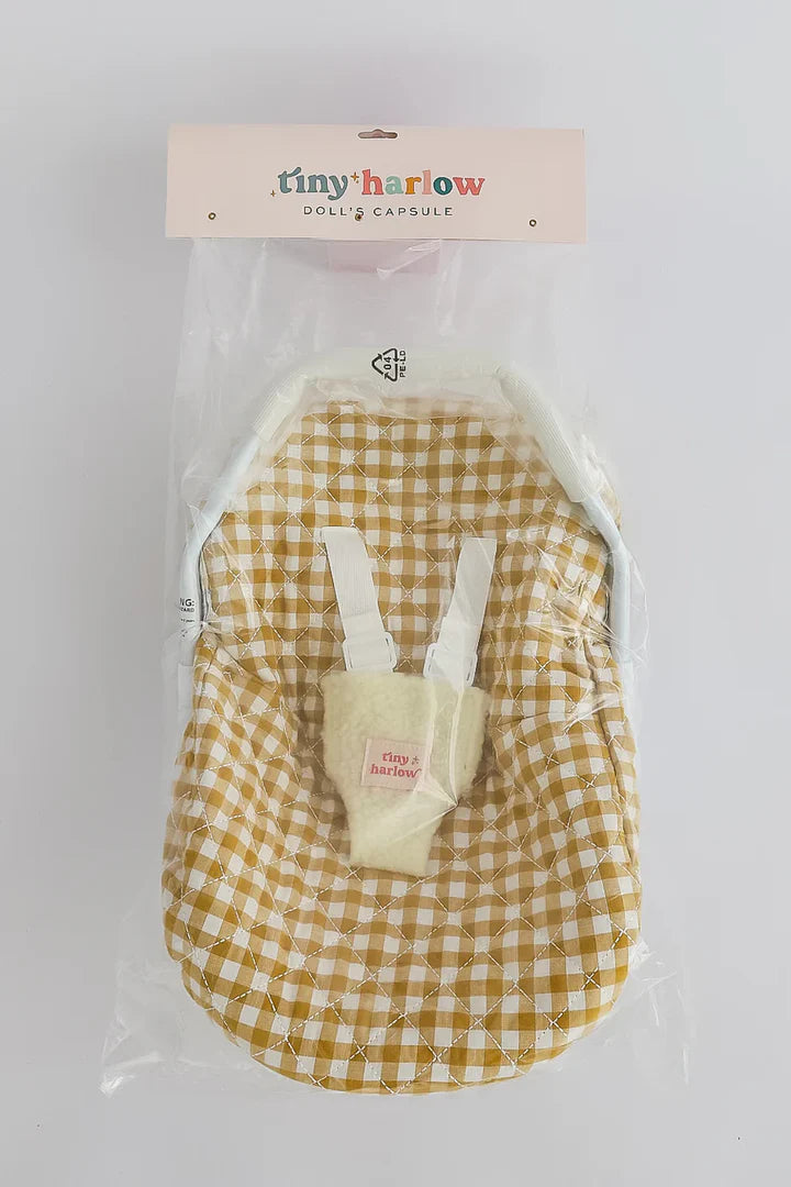 Coque poupée - Vichy Caramel - Tiny Harlow