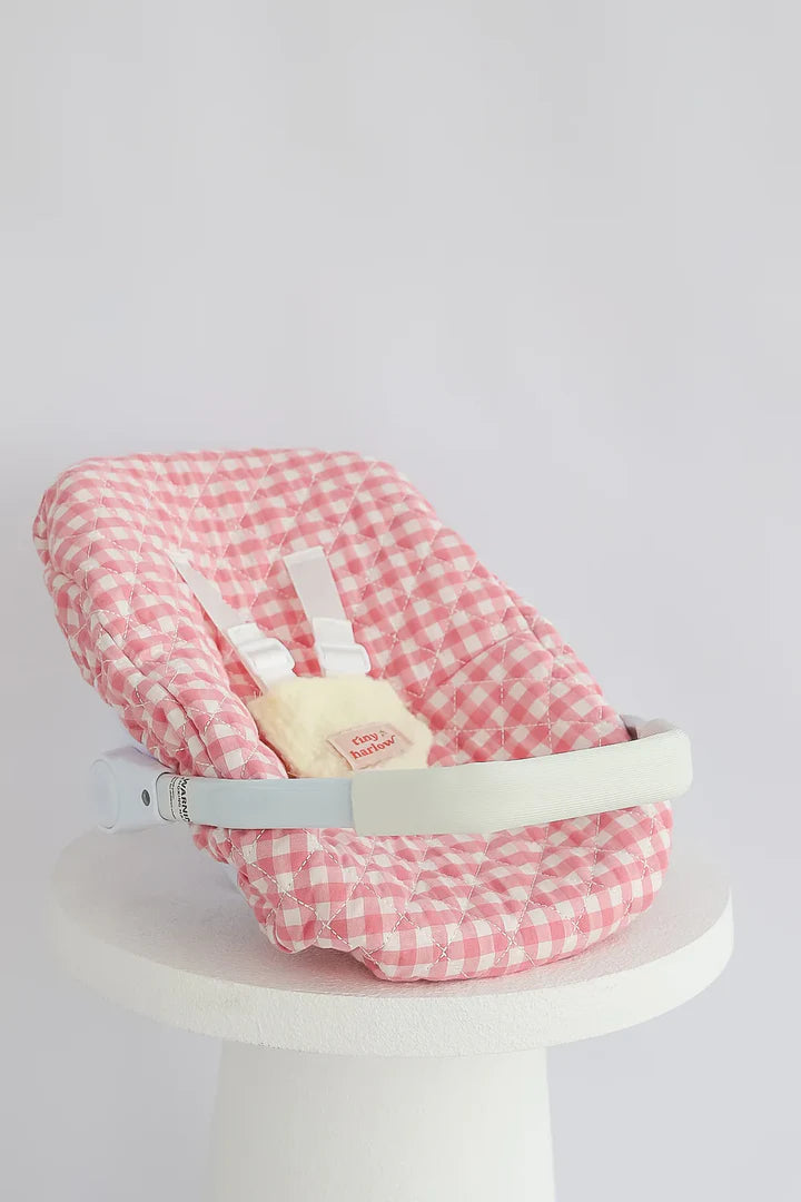 Coque poupée - Vichy Rose - Tiny Harlow