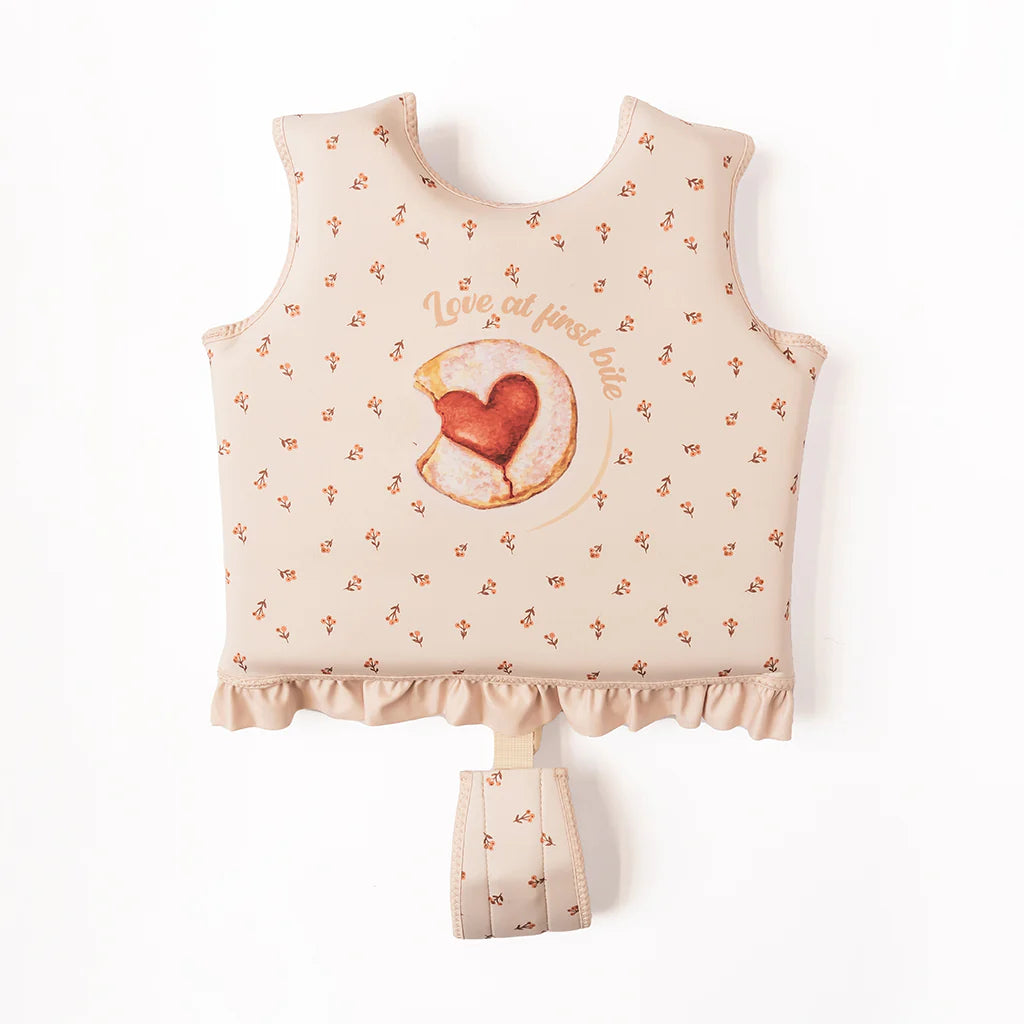 Puddlies - Gilet flotteur - Boutons floraux