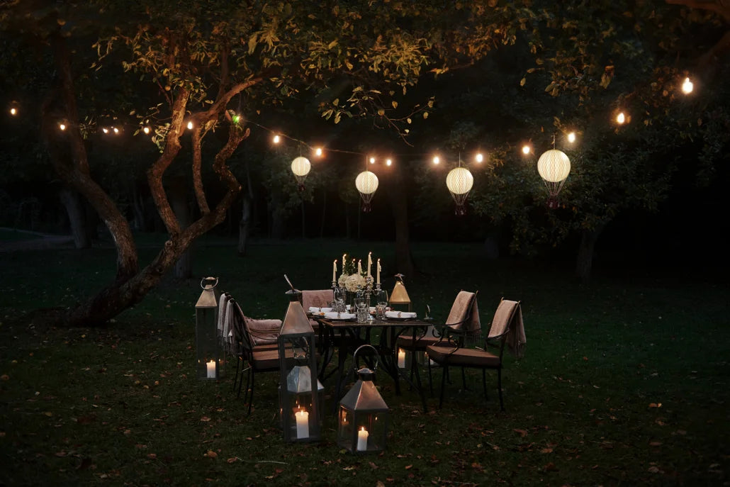 MOYENNE MONTGOLFIÈRE ÉCLAIRÉE LED - Étoiles