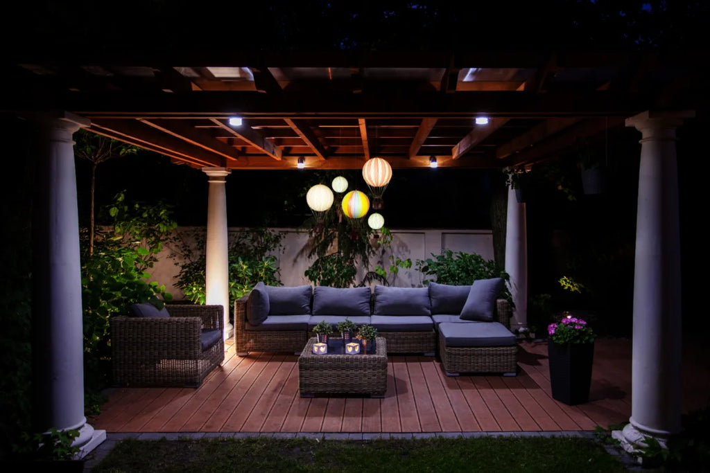 MOYENNE MONTGOLFIÈRE ÉCLAIRÉE LED - Étoiles