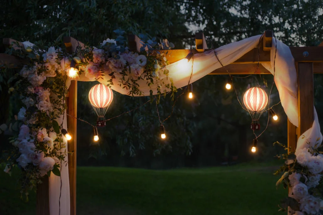 MOYENNE MONTGOLFIÈRE ÉCLAIRÉE LED - Étoiles