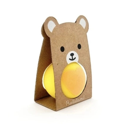 Balle rebondissante ourson – Jaune