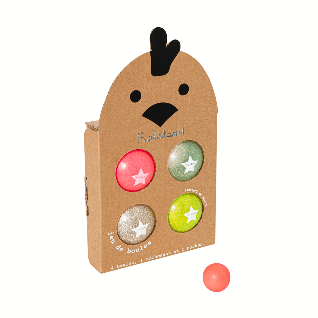Jeu de boules pailleté summer – Multicolore