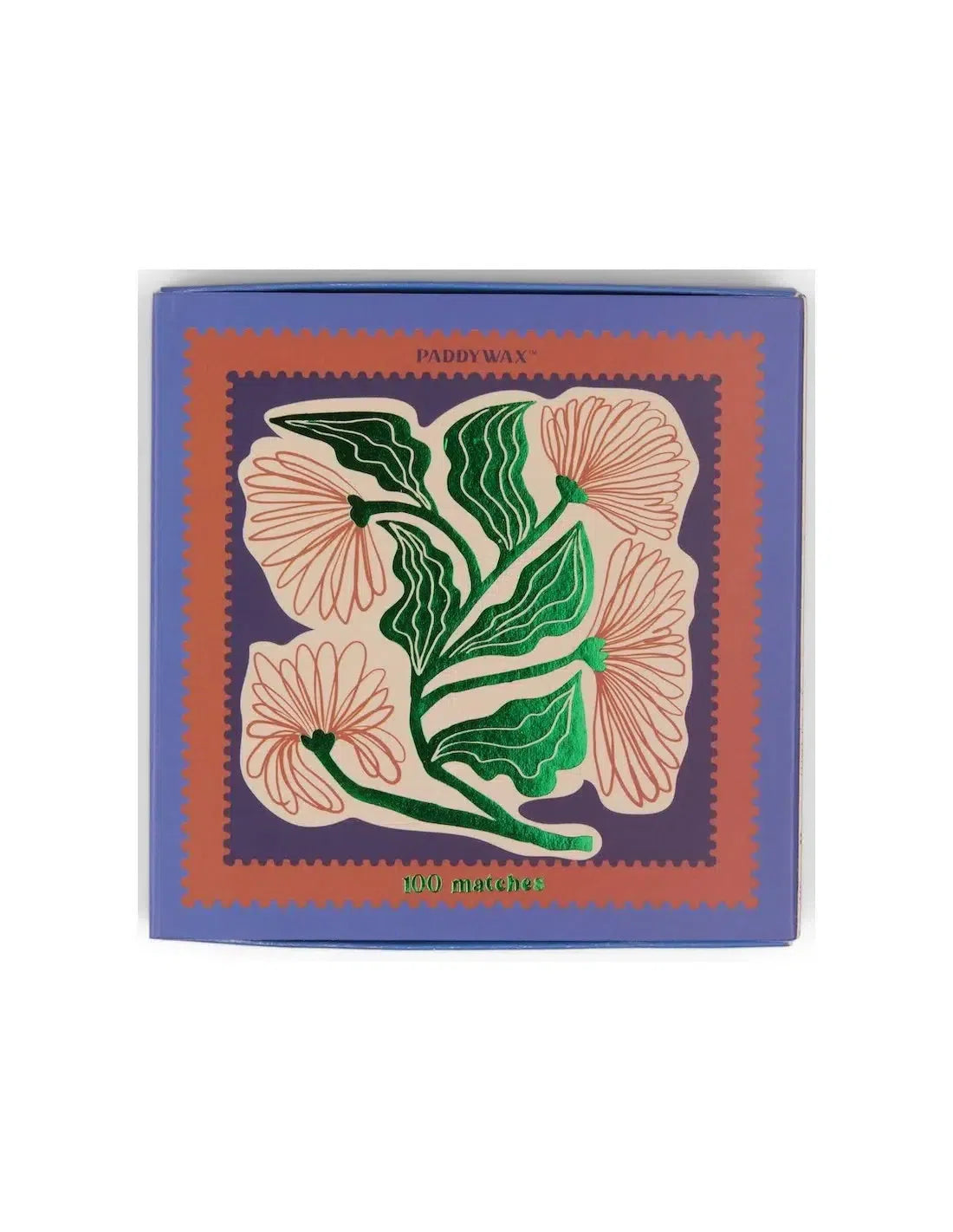 Boîte d'allumettes - Cobalt Tips ‐ Floral