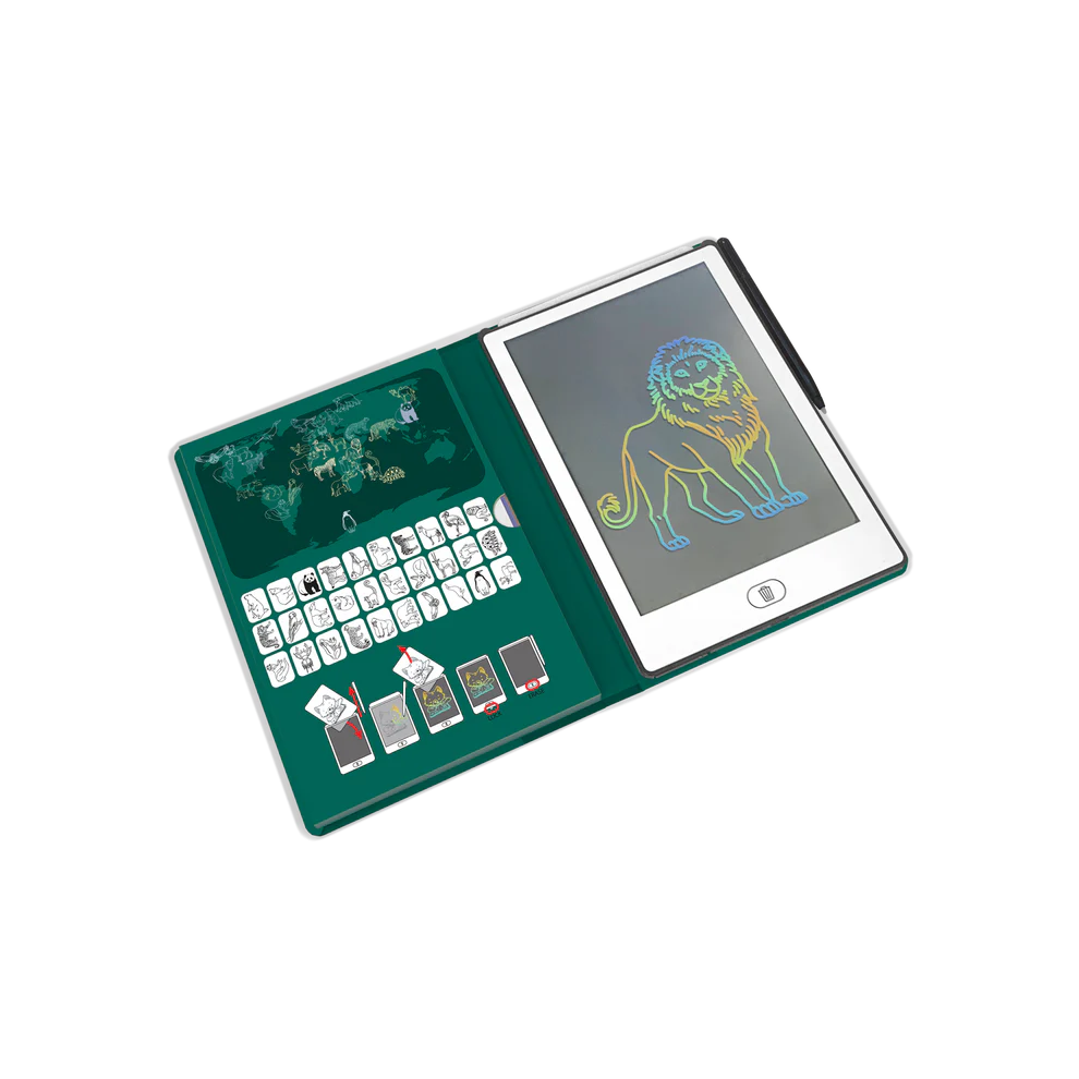 KIDYDRAW-MINI Tablette à dessin - Animaux autours du monde