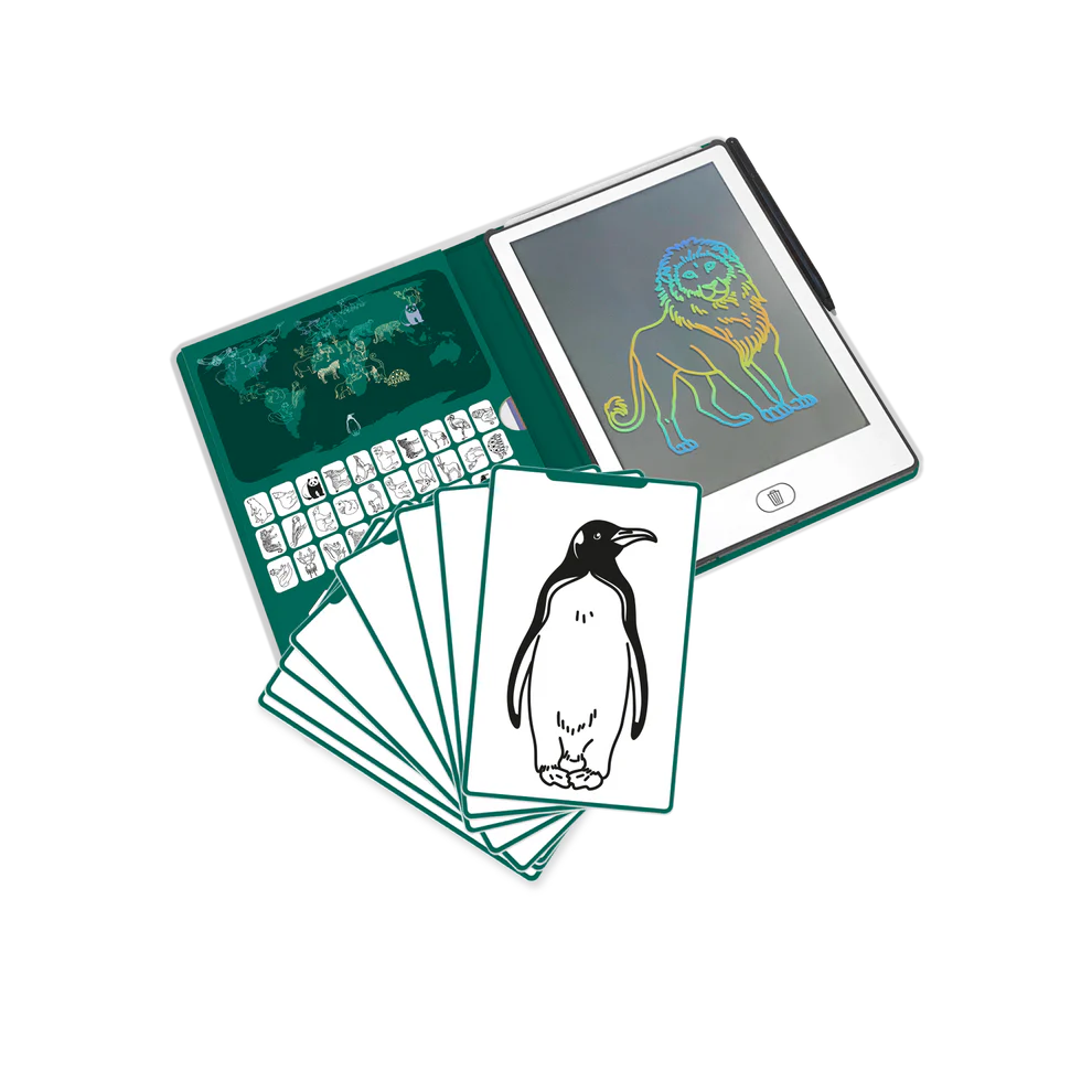 KIDYDRAW-MINI Tablette à dessin - Animaux autours du monde