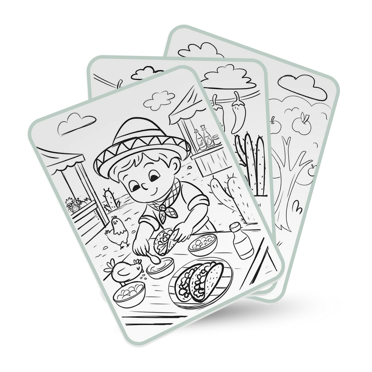 KIDYDRAW-PAD Tablette à dessin lumineuse Food