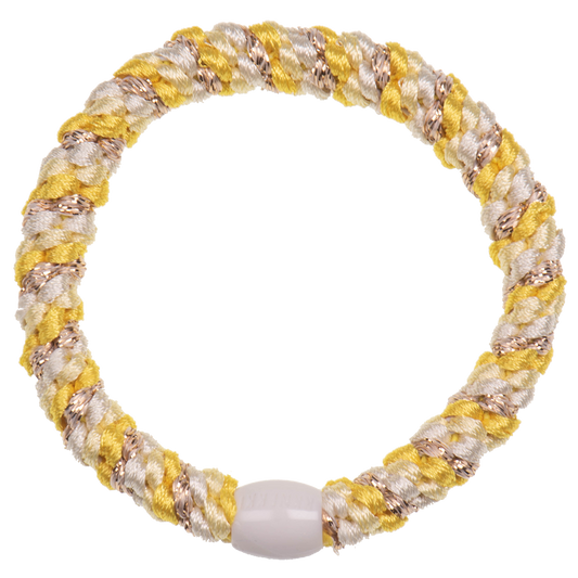 Élastiques à cheveux - MIX JAUNE CLAIR ET OR