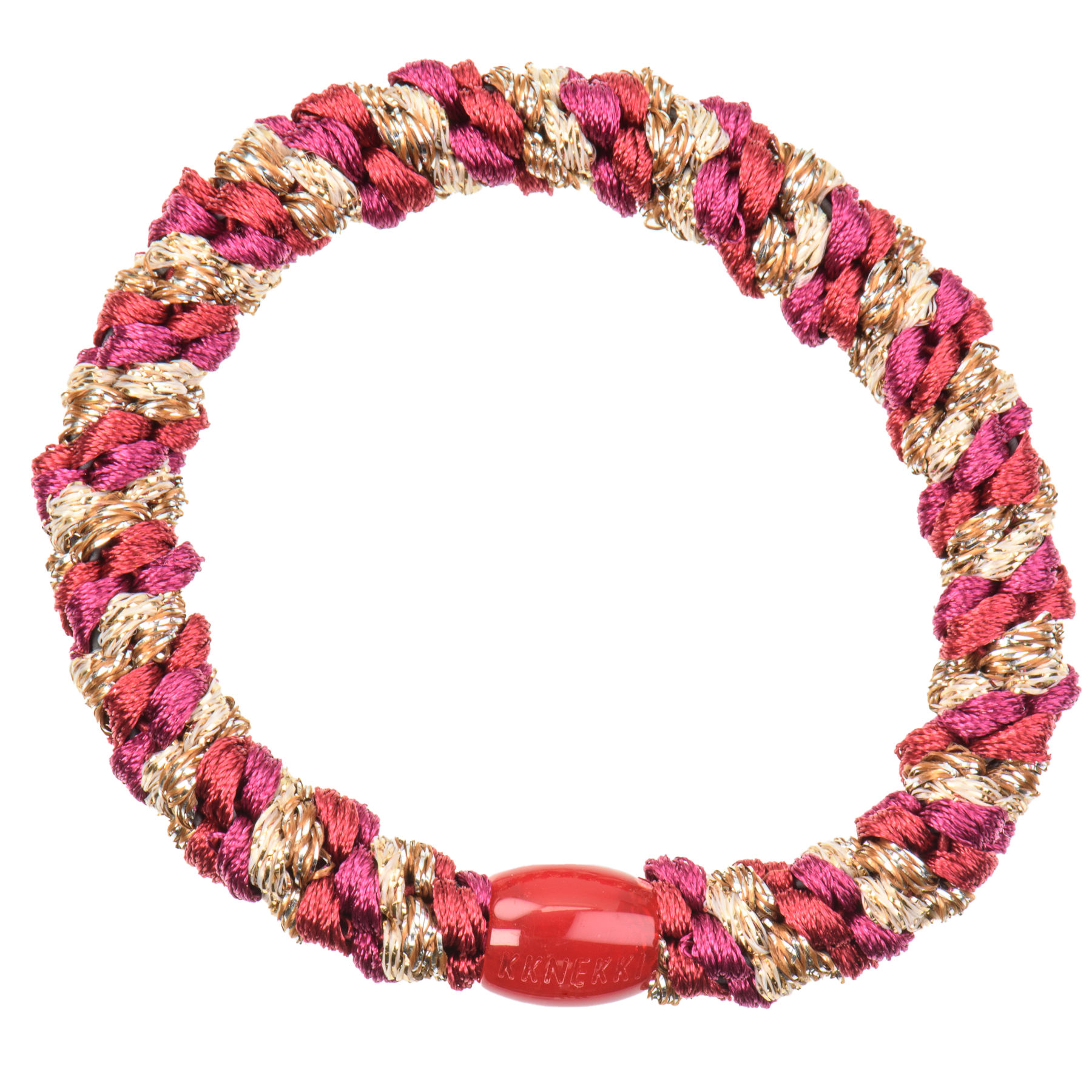 Élastiques à cheveux - MIX ROUGE ET OR PAILLETTES