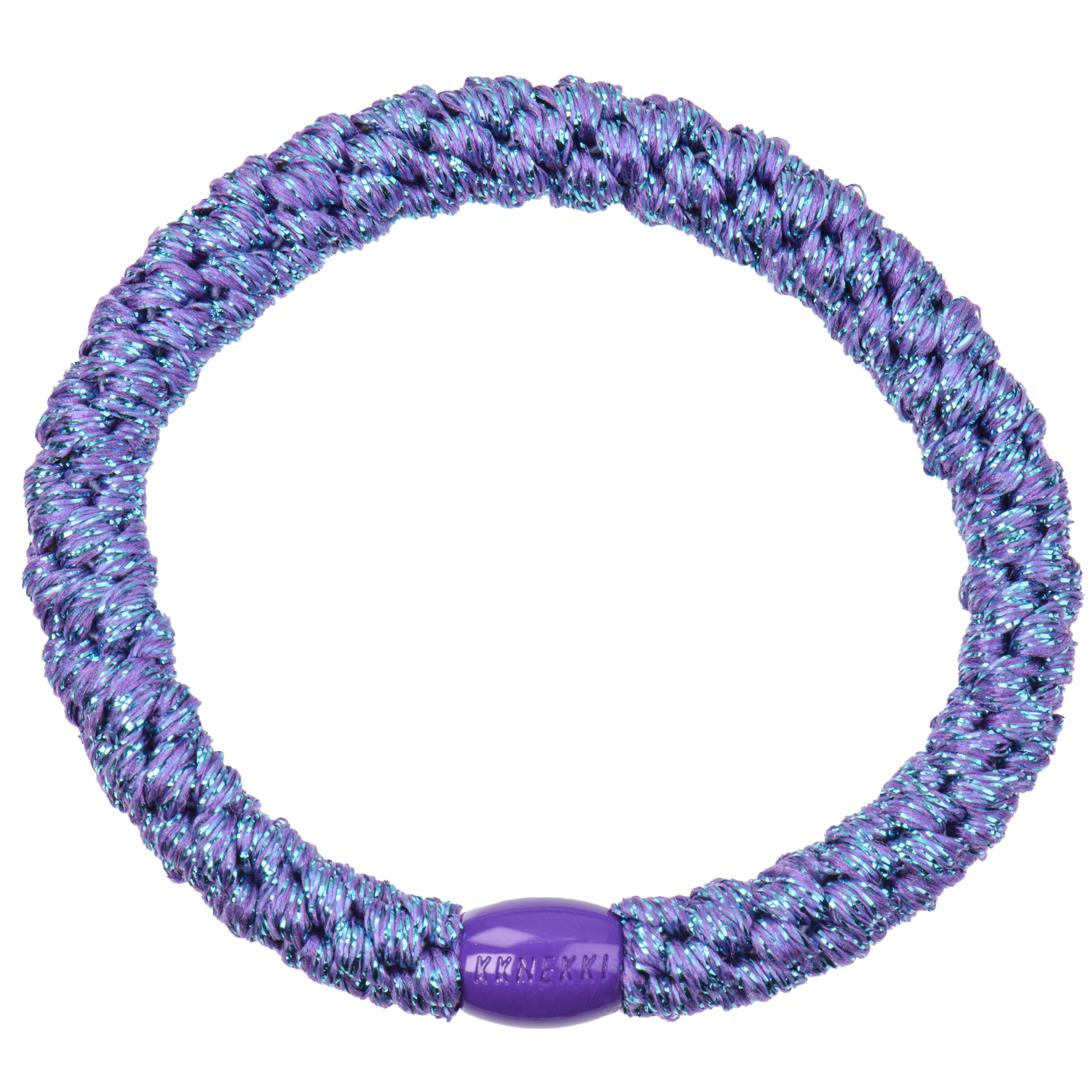 Élastiques à cheveux - MIX BLEU ET VIOLET PAILLETTES