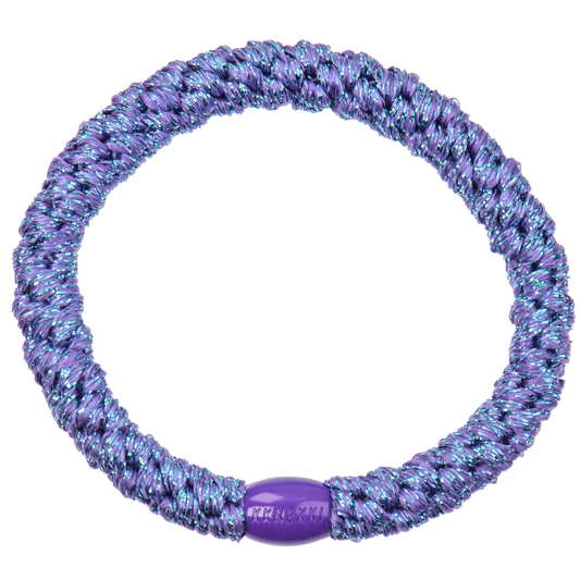 Élastiques à cheveux - MIX BLEU ET VIOLET PAILLETTES