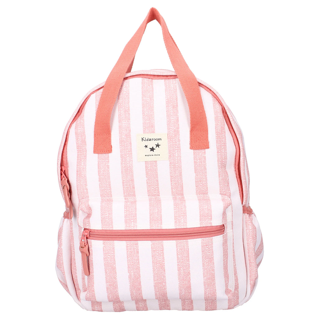 Sac à dos enfant à anses – Rayures roses