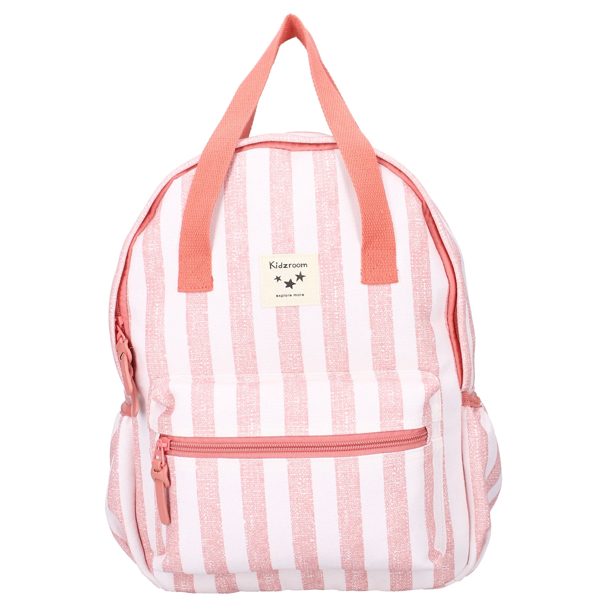 Sac à dos enfant à anses – Rayures roses