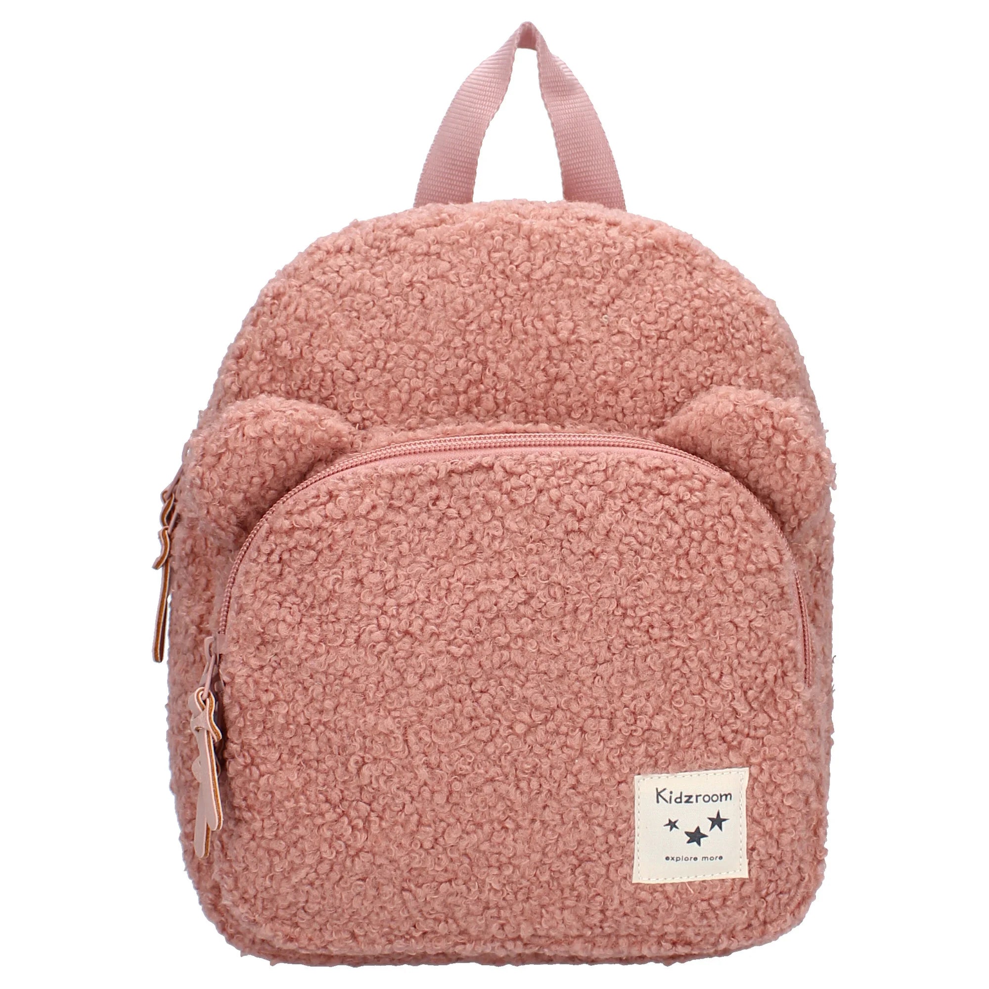 Sac à dos enfant Beary Excited – Ours bouclette vieux rose