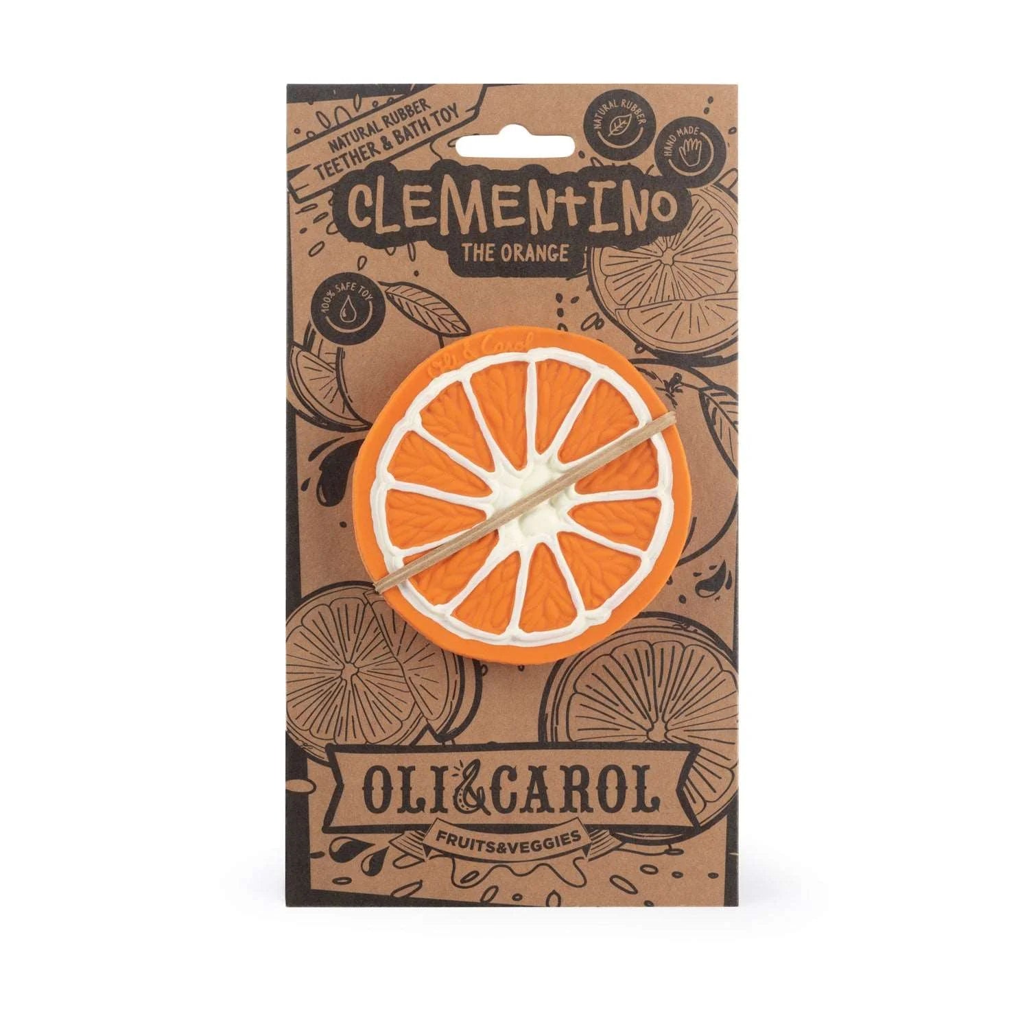 Clementino the Orange Anneau Dentition Bébé