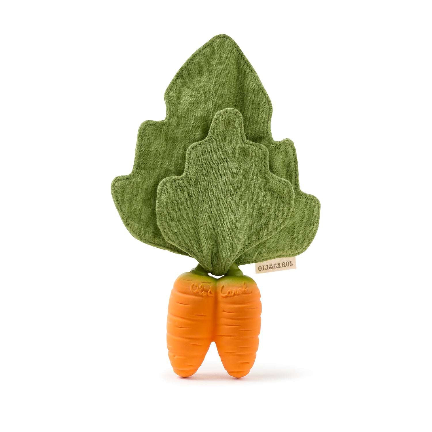 Cathy la carotte Mini Doudou-Anneau Dentition Bébé