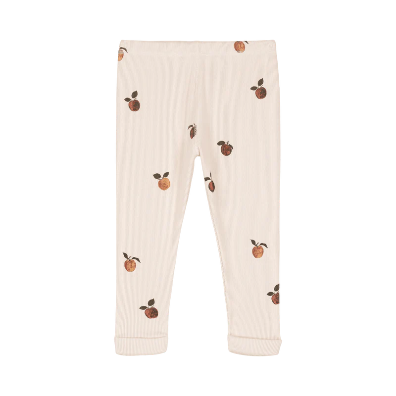 Leggings Rom Pom - Ecru pommes