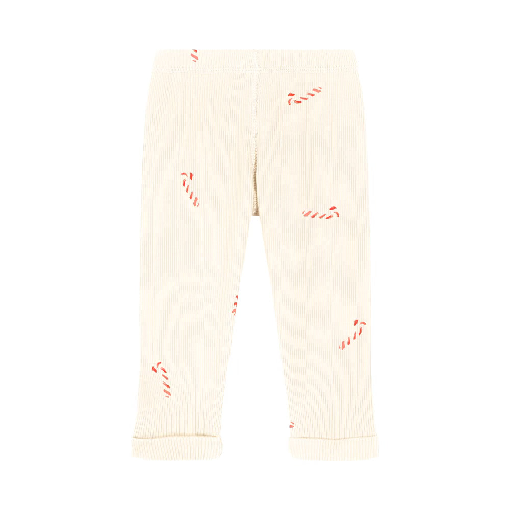 Legging Rom Pom Écru Sucre d'orge
