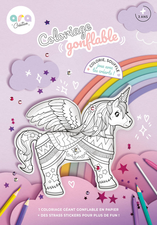 Coloriages gonflables Licorne