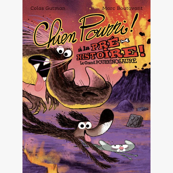 Livre Chien Pourri à la préhistoire