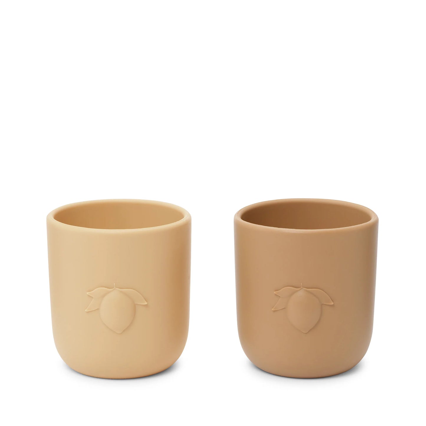 Lot de 2 gobelets citron - rose sand/brown clay