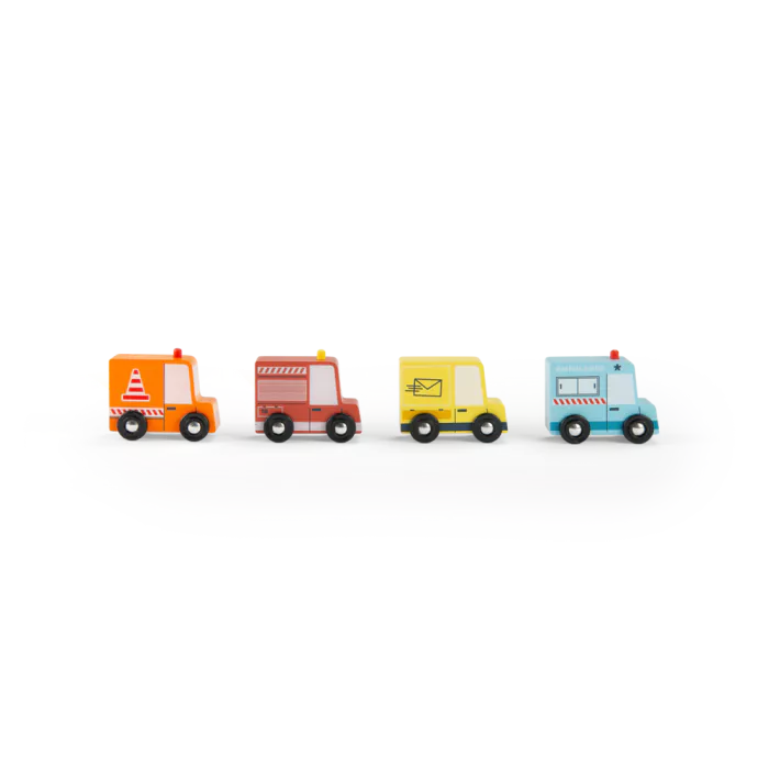 Ensemble de 4 camions - Avenue du moulin
