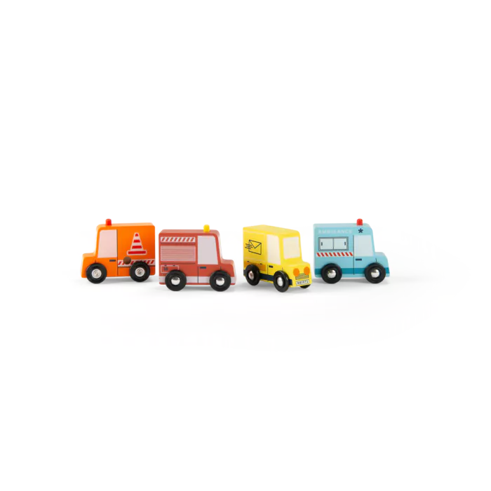 Ensemble de 4 camions - Avenue du moulin