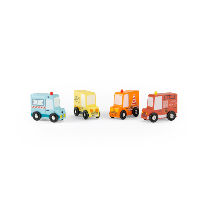 Ensemble de 4 camions - Avenue du moulin