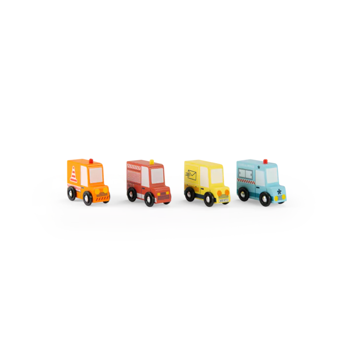 Ensemble de 4 camions - Avenue du moulin
