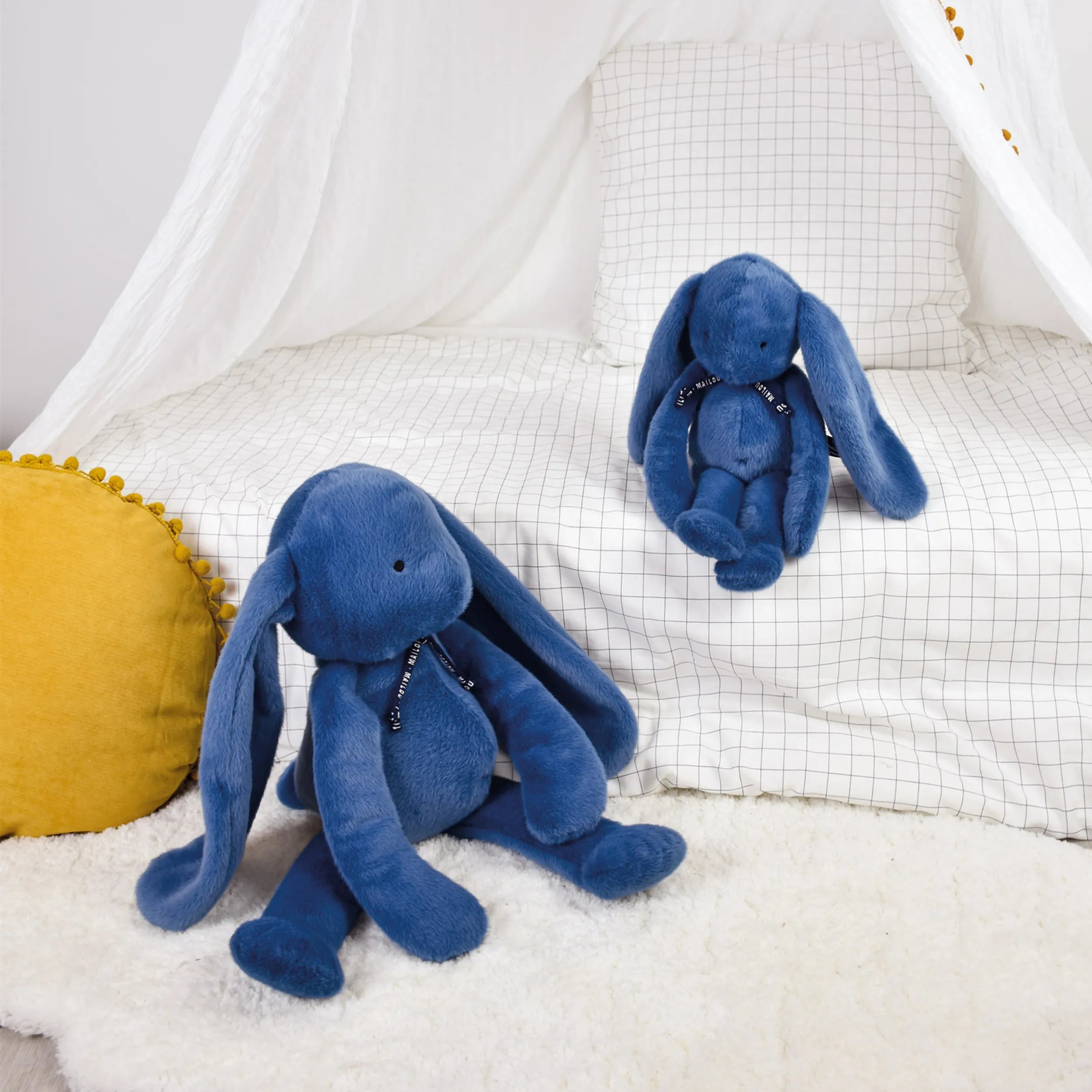 LAPIN Méloé 37cm - Bleu