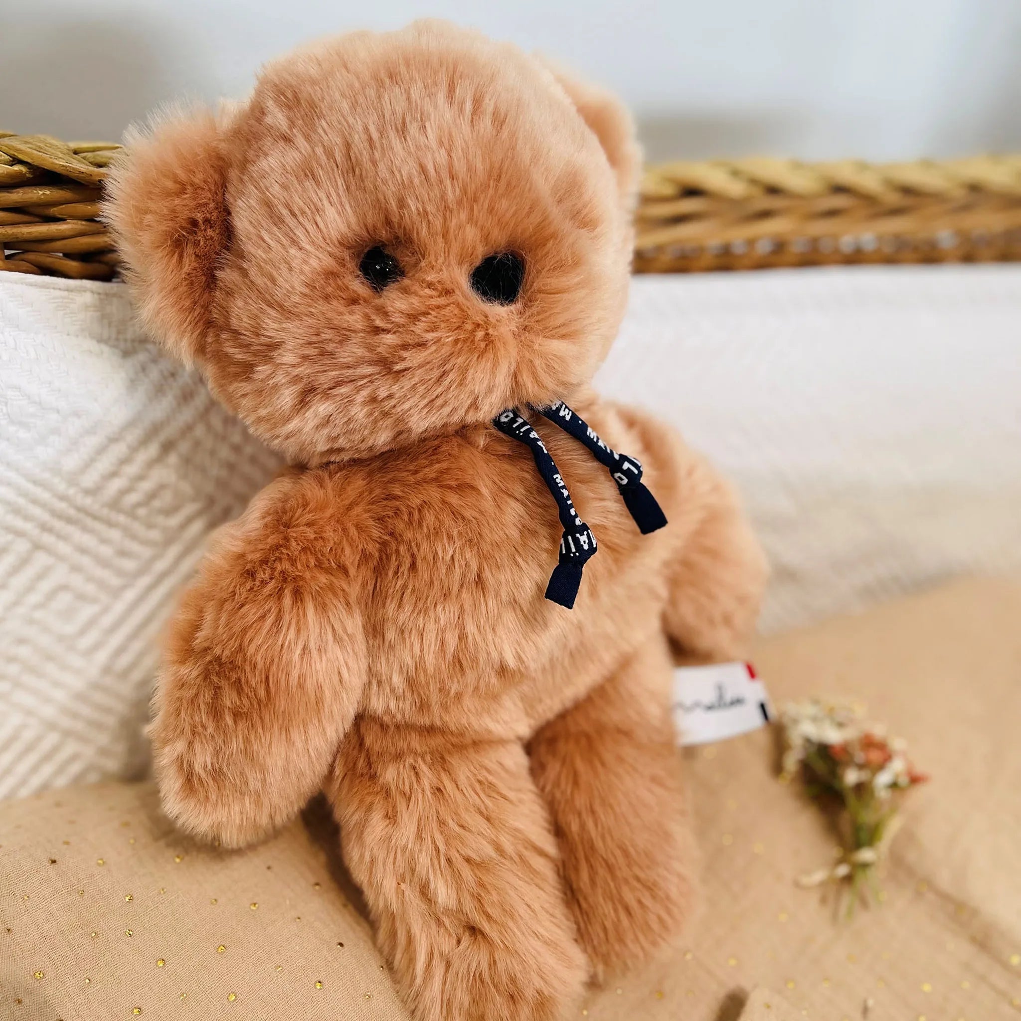 Doudou Ours – Le petit Frenchie – Marron