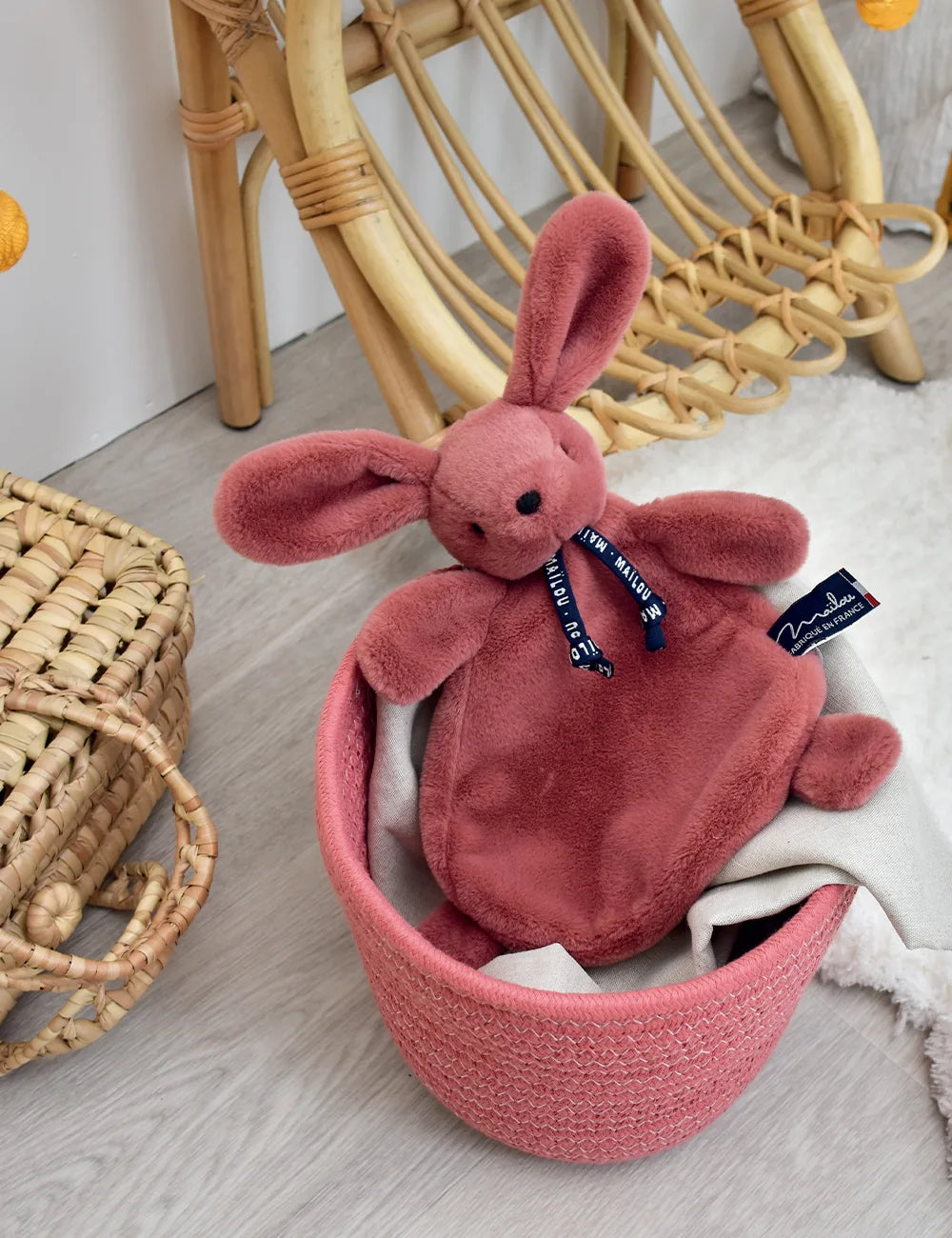 Doudou Lapin bois de rose – Dorlotin