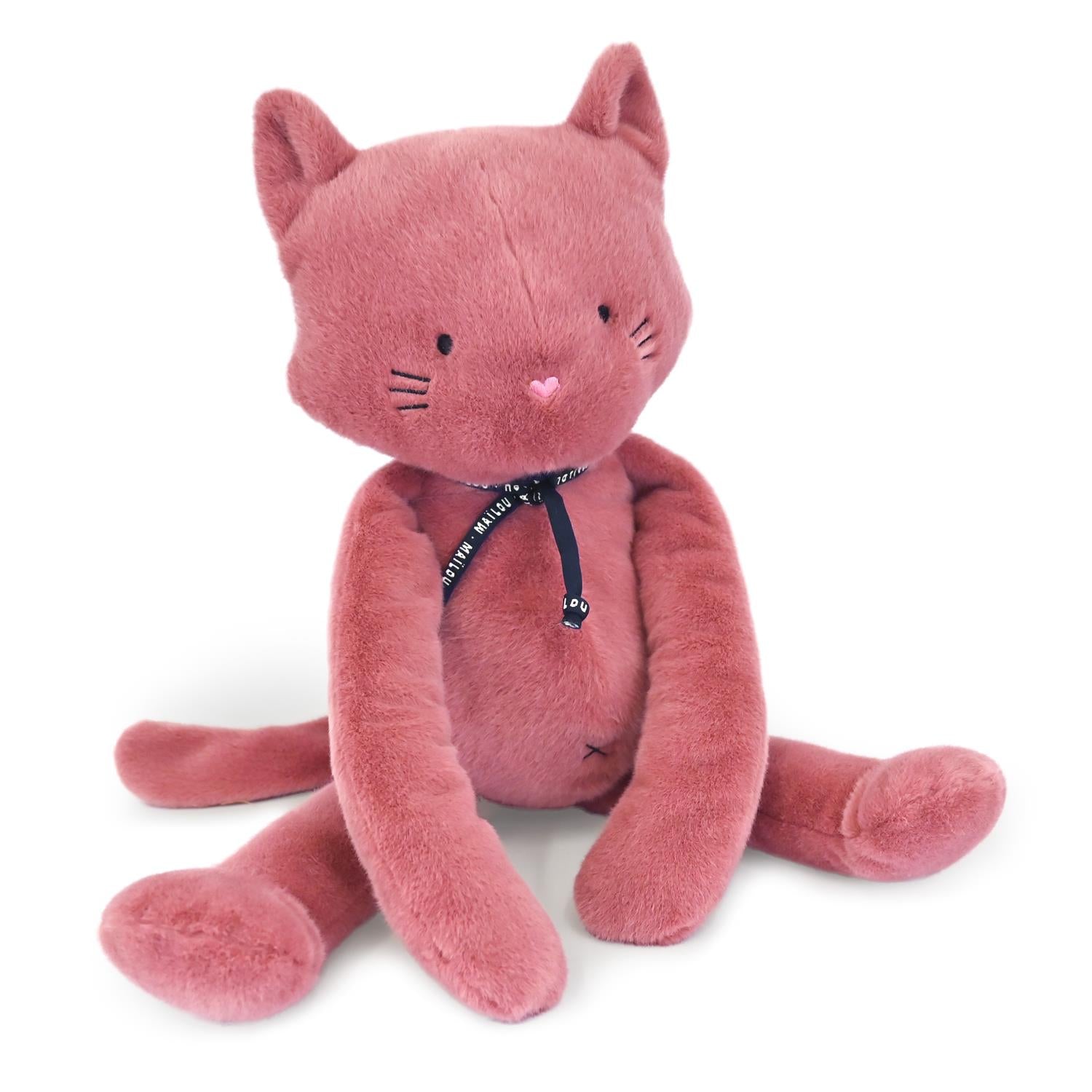 CHAT Méloé 56 cm - poudre de rose