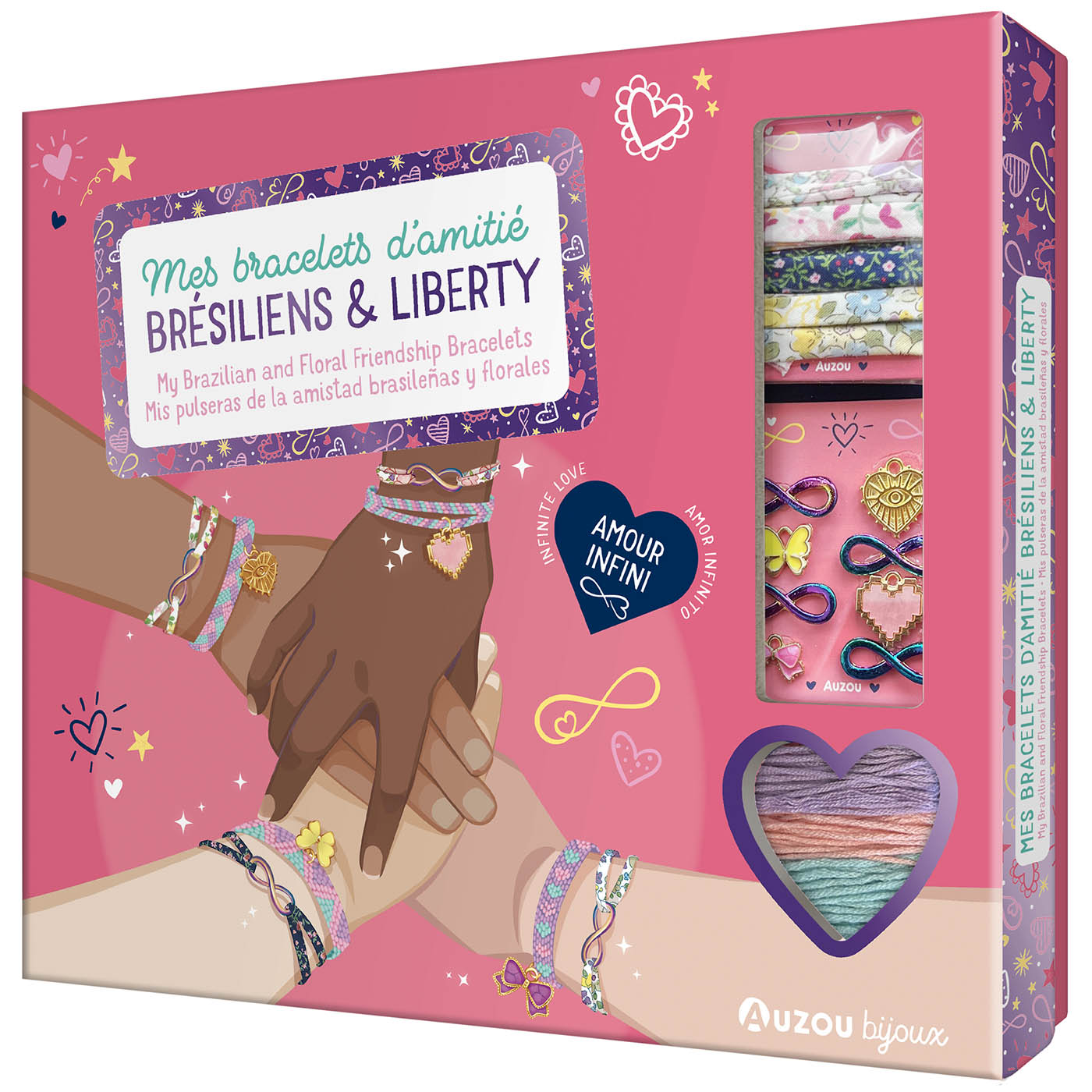 MA BOÎTE À BIJOUX - MES BRACELETS D'AMITIÉ BRÉSILIENS ET LIBERTY