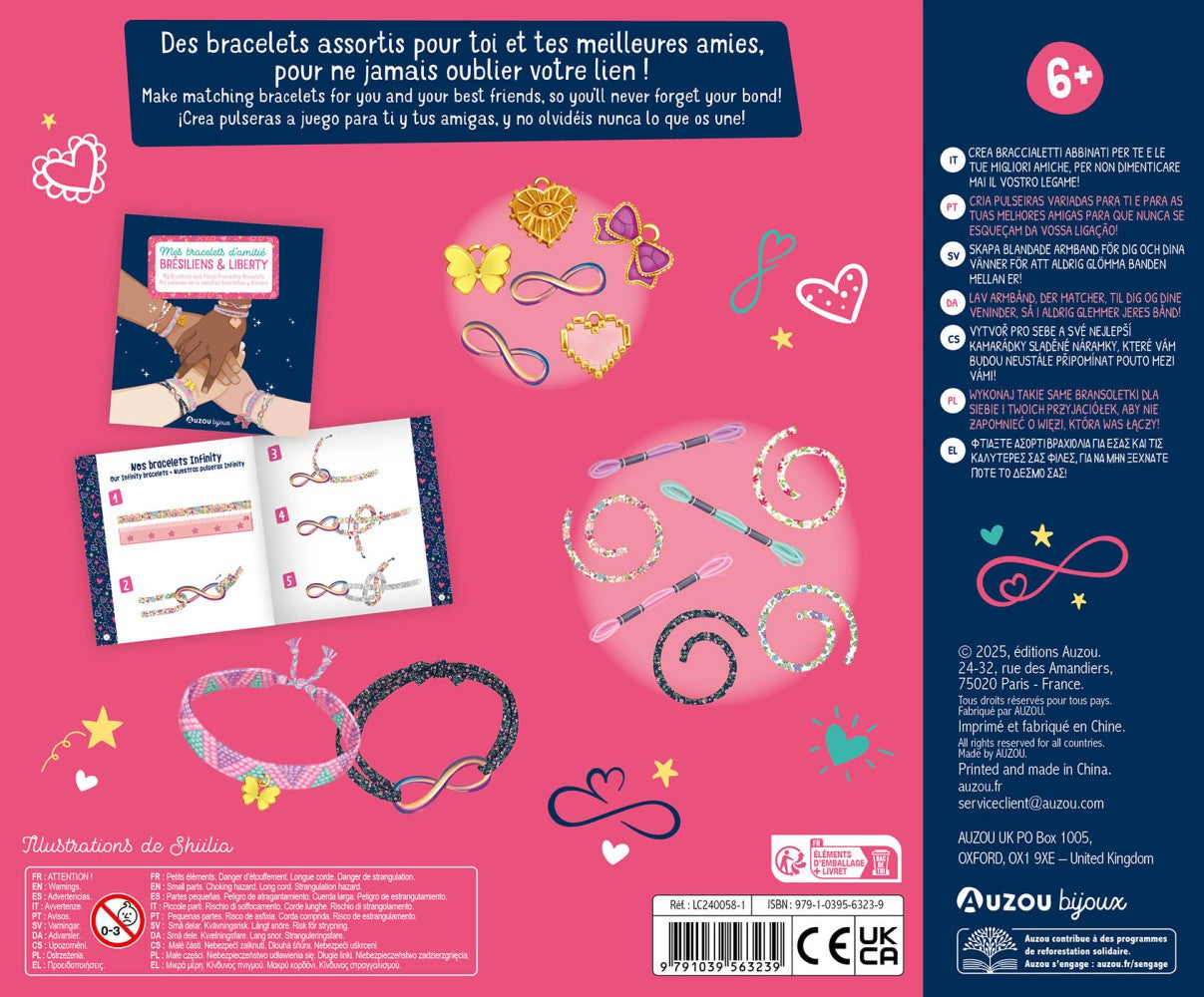 MA BOÎTE À BIJOUX - MES BRACELETS D'AMITIÉ BRÉSILIENS ET LIBERTY
