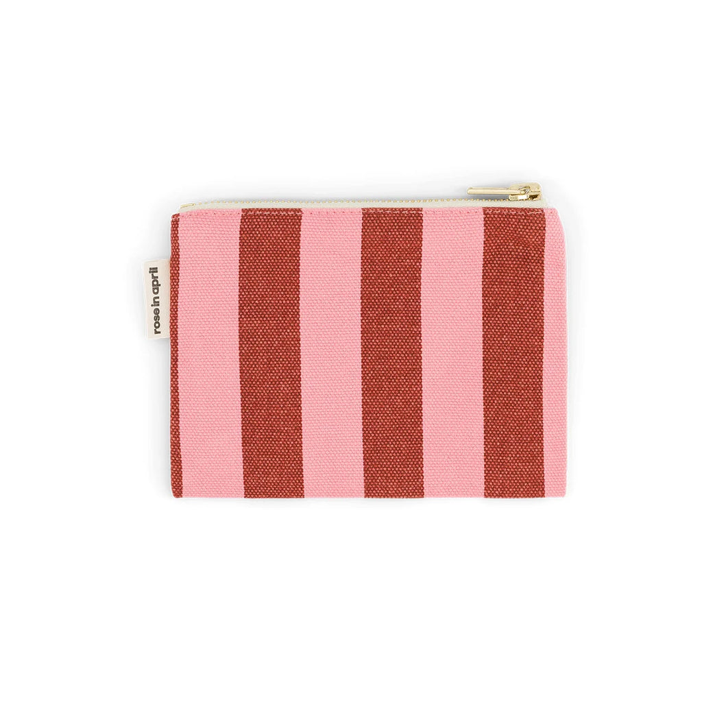 Porte-monnaie Marie  Rayures Brick / Pink