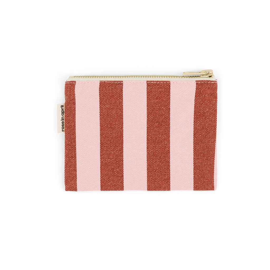 Porte-monnaie Marie  Rayures Brick / Chamallow
