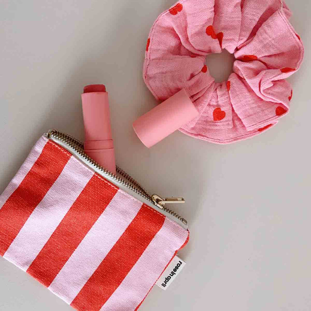 Porte-monnaie Marie  Rayures Candy pink / Rouge