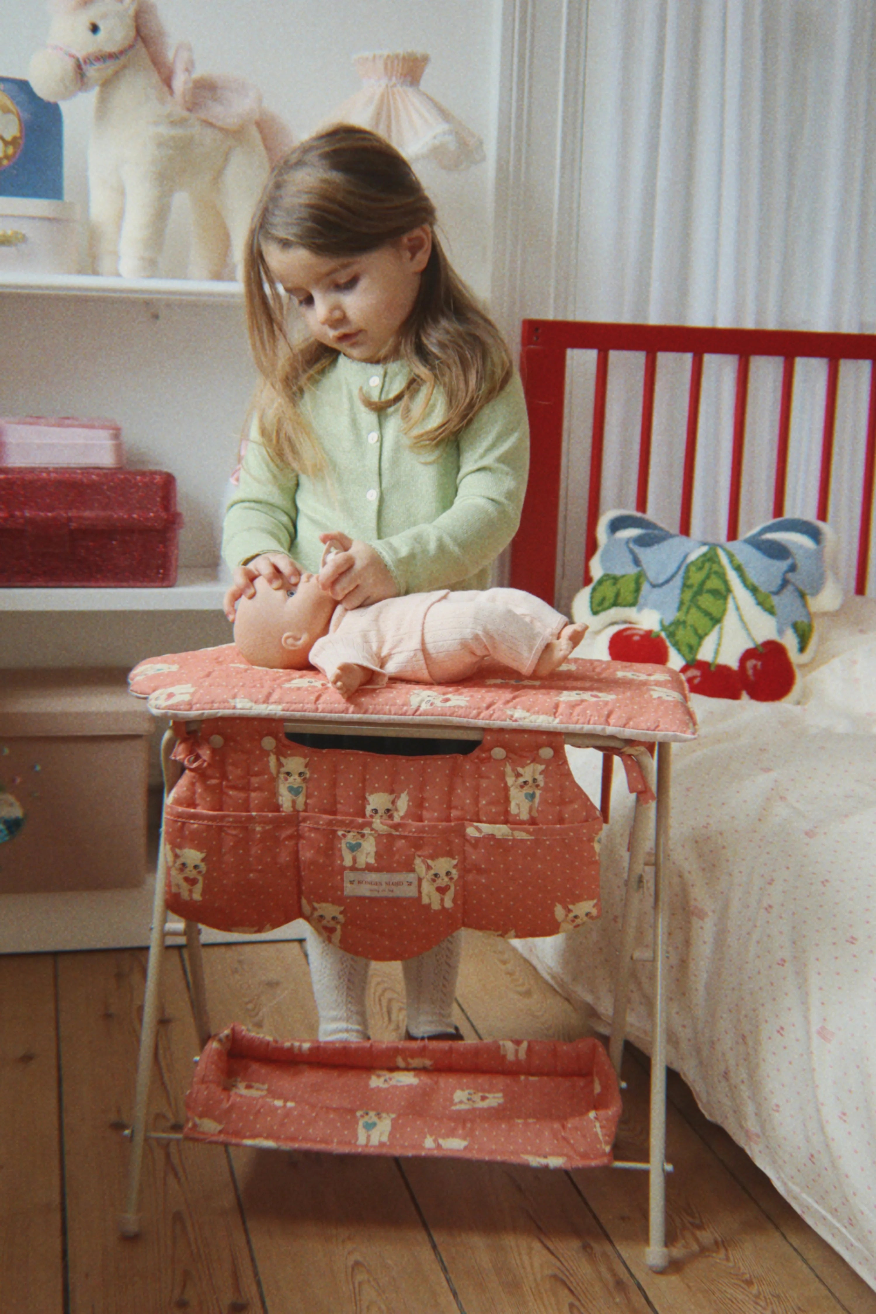 Table à langer pour poupée - Ciao miao rose
