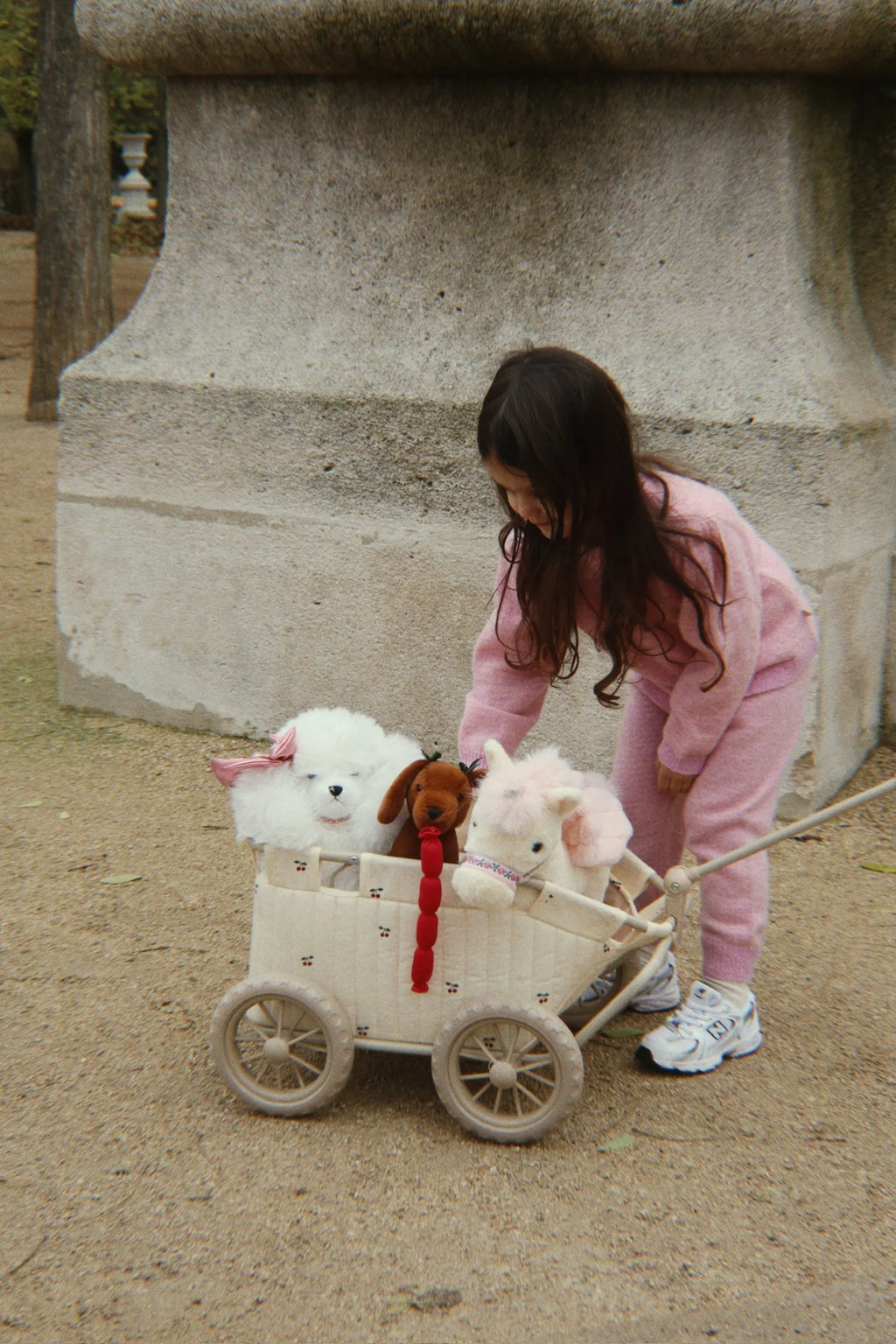 Chariot poussette - Cerise