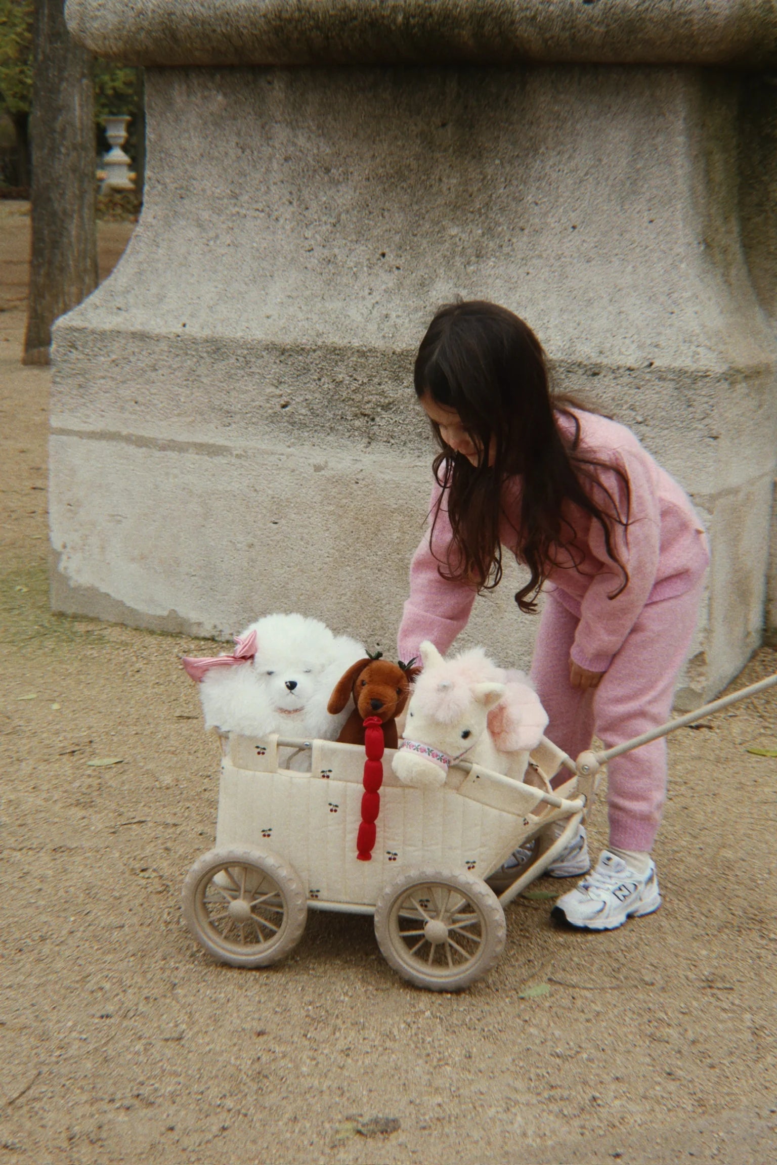 Chariot poussette - Cerise