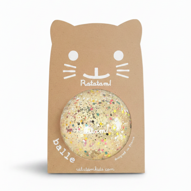 Balle mini shiny 10 cm – Multicolore
