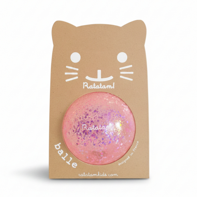 Balle mini shiny 10 cm – Rose