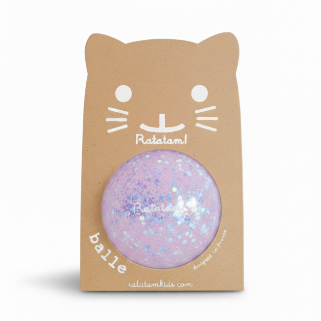 Balle mini shiny 10 cm – Violet