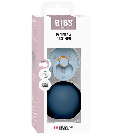 BIBS Colour Tétine/Boîte à tétine - Taille 1 - Tour - Baby Blue
