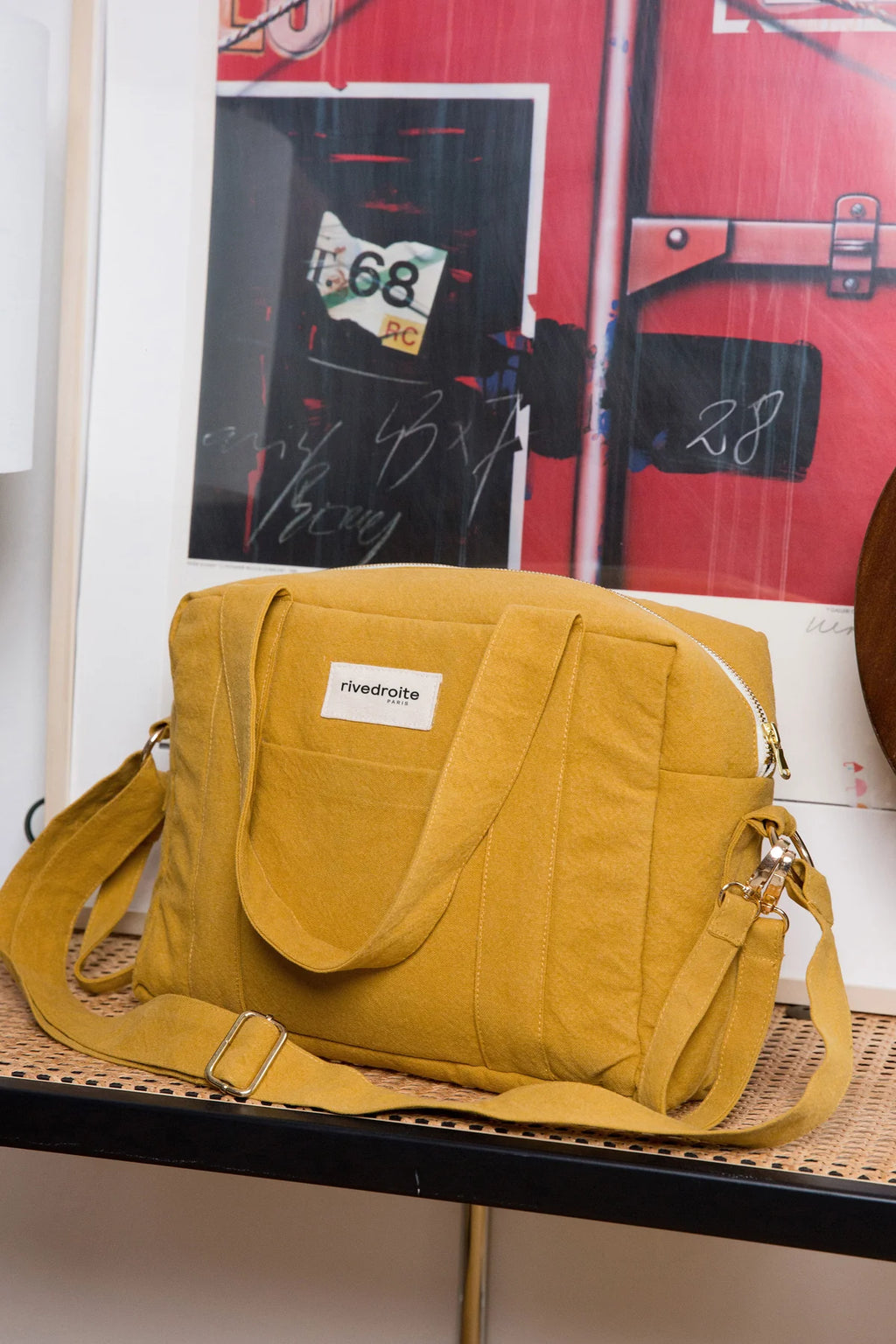 MINI SAC À LANGER DARCY MOUTARDE