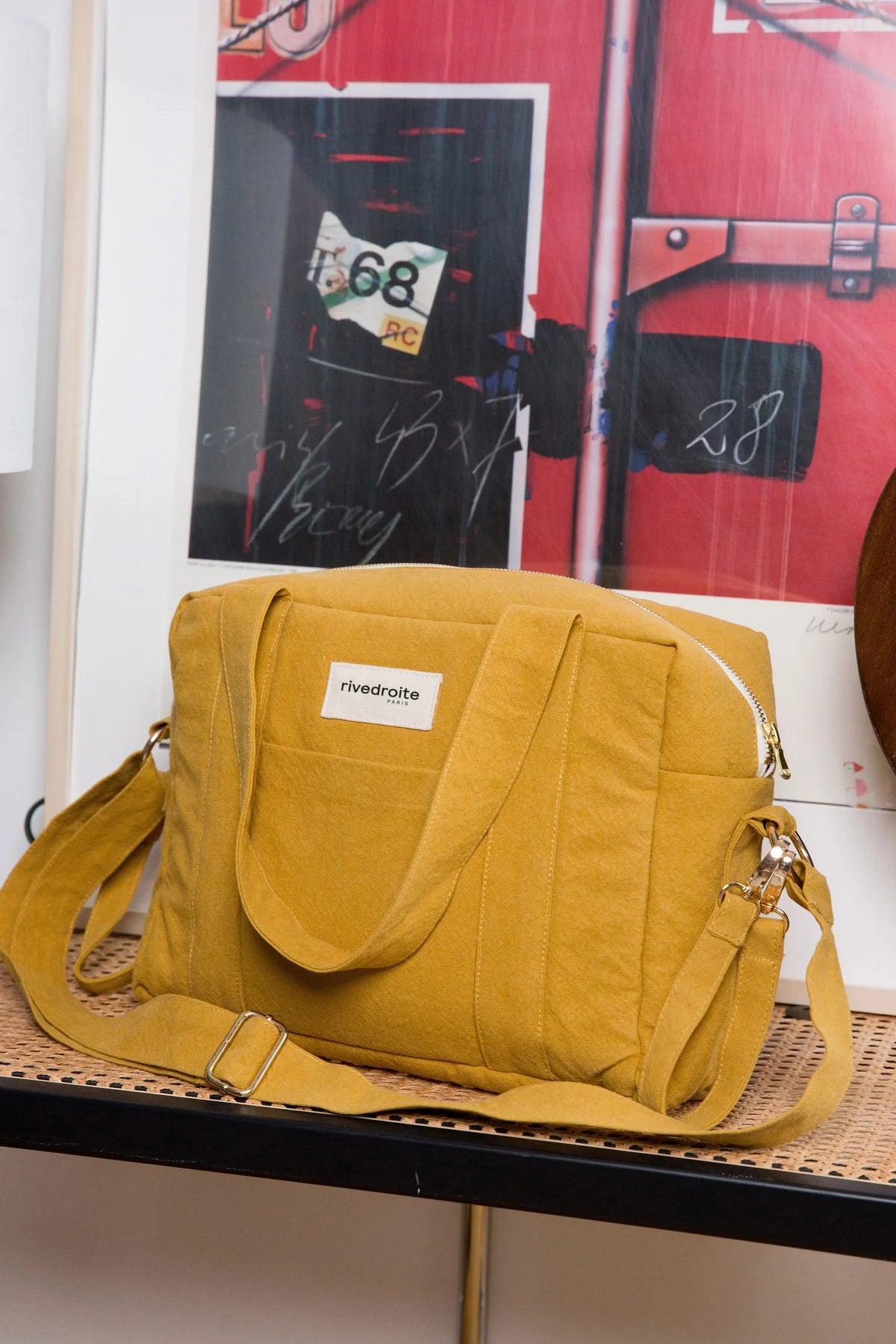 MINI SAC À LANGER DARCY MOUTARDE